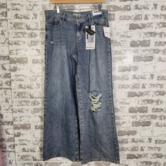 Forever 21 Denim - RE:WASH Forever 21 Denim Jeans Women Size 9 Baggy Distrssed Classic Rise A Line